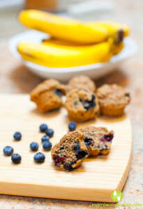 Banana Blueberry Spelt Muffins 9